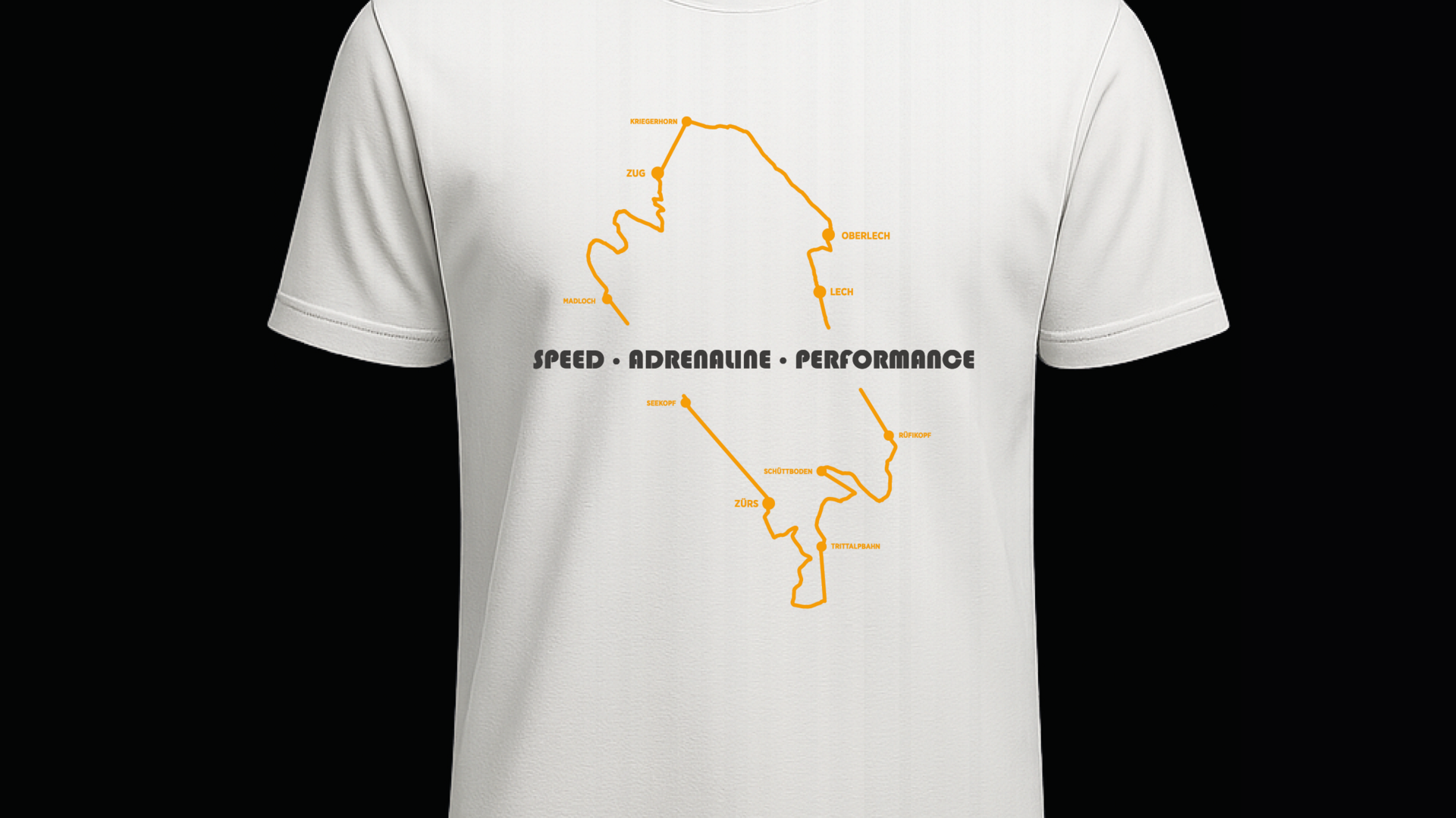 Der Weiße Ring T-Shirt Vorderansicht mit Illustration