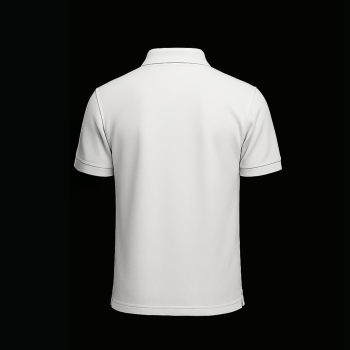 Der Weiße Ring das Rennen Poloshirt Rückenansicht