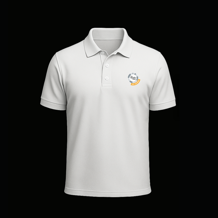 Der Weiße Ring das Rennen Poloshirt Vorderansicht