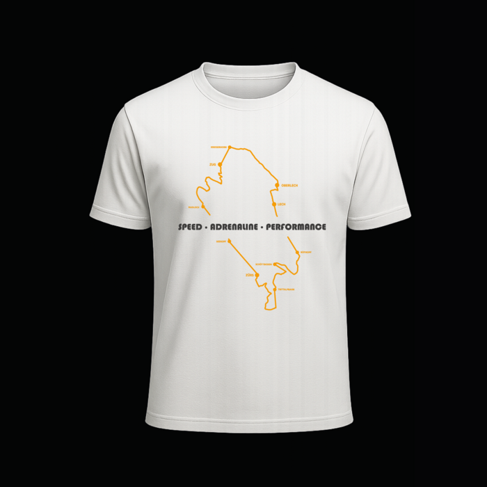 Der Weiße Ring T-Shirt Vorderansicht mit Illustration
